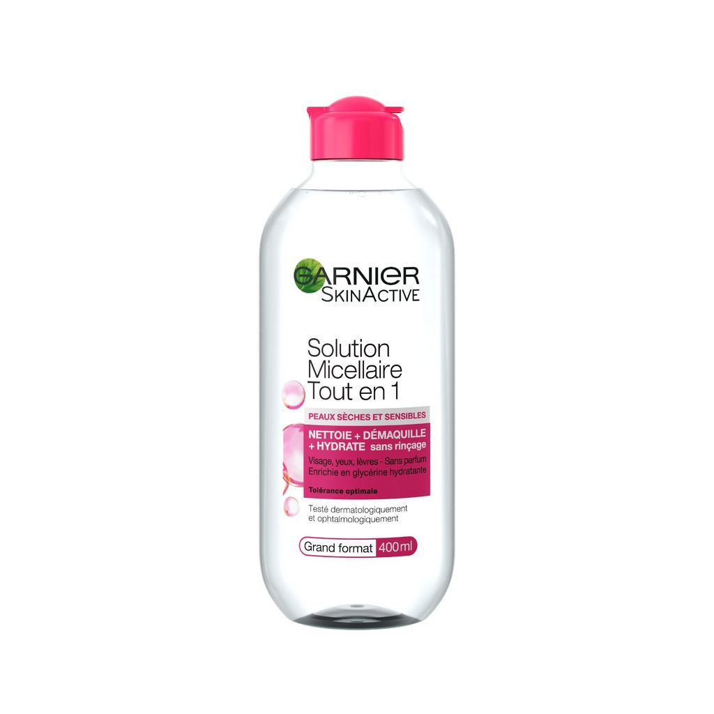 GARNIER Skin Active Solution micellaire tout-en-1 peaux sèches et sensibles 400ml