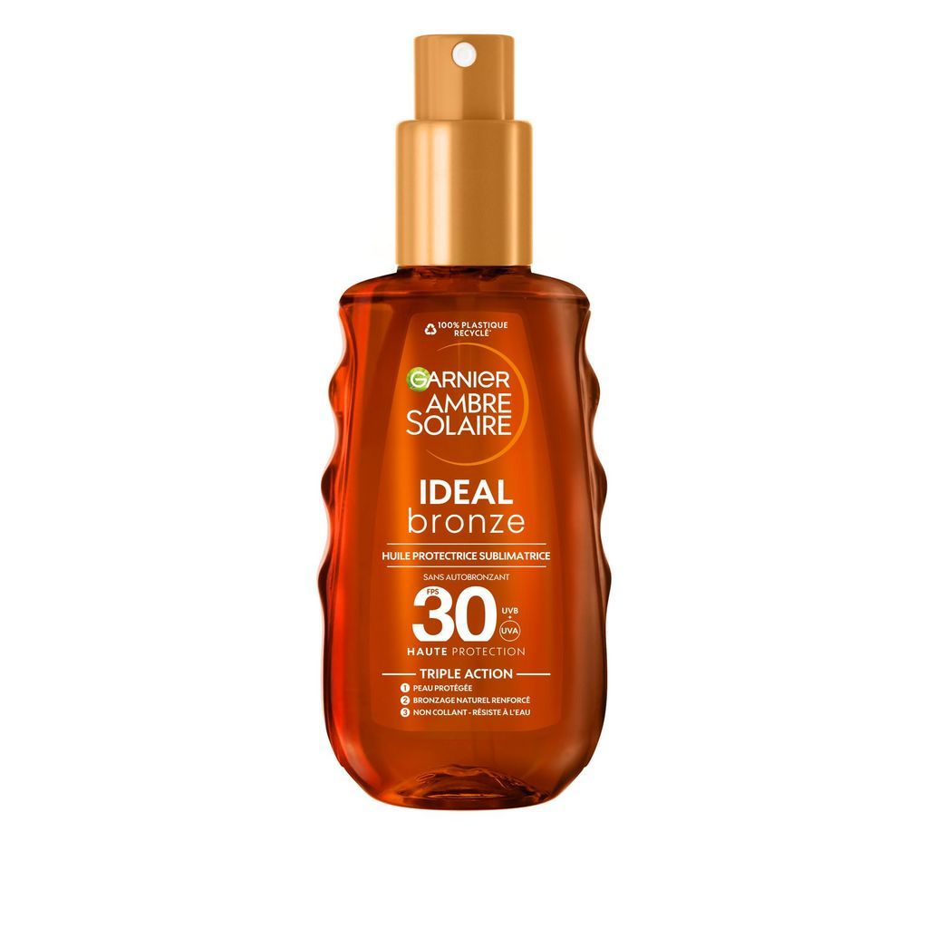 GARNIER Ambre Solaire Idéal Bronze Huile protectrice sublimatrice SPF30 150ml