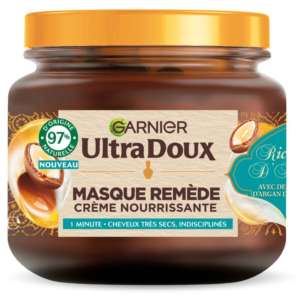 GARNIER ULTRA DOUX Masque remède crème nourrissante 340ml