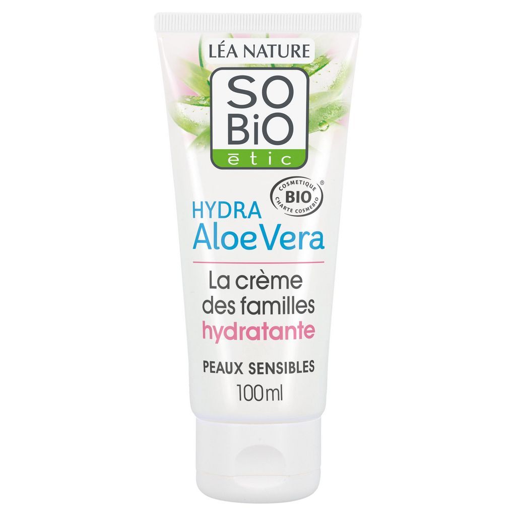 SO BIO ETIC Hydra Aloé Véra La crème des familles hydratante bio peaux sensibles 100ml