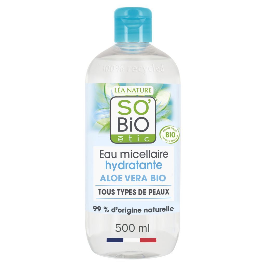 SO BIO ETIC Eau micellaire hydratante tous types de peaux 500ml