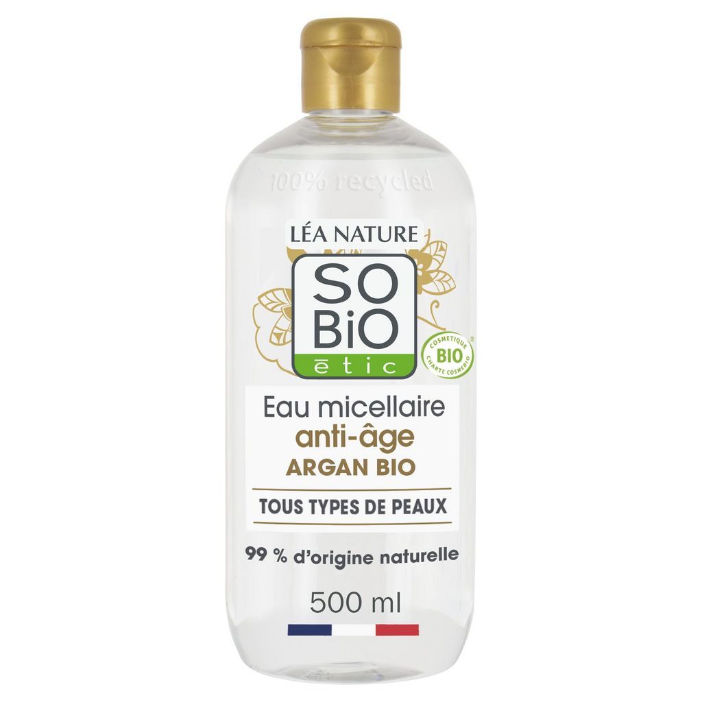 SO BIO ETIC Eau micellaire anti-âge tous types de peaux 500ml