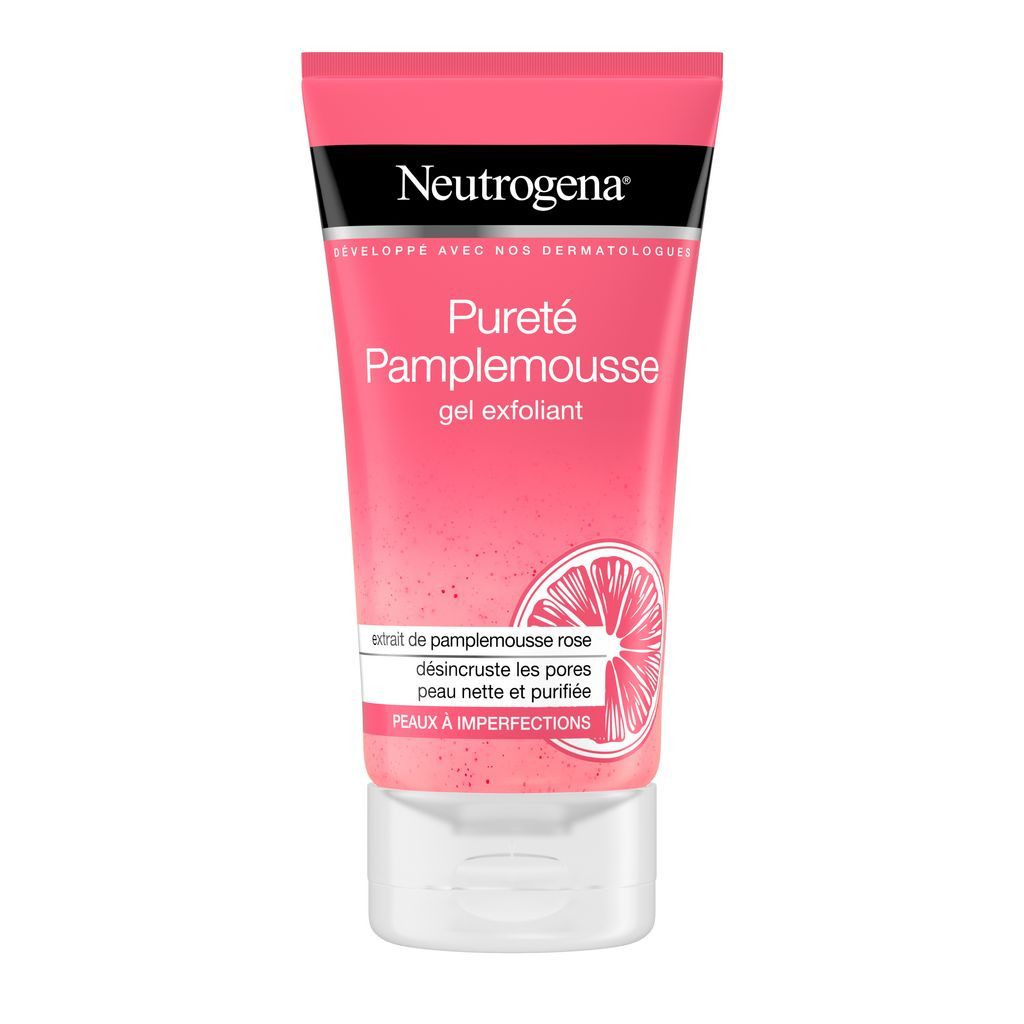 NEUTROGENA Visibly Clear gel nettoyant exfoliant pamplemousse rose 150ml