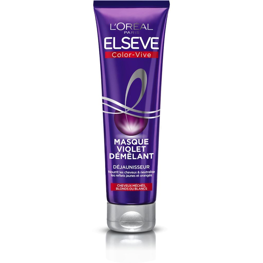ELSEVE Color-vive Masque Violet Démêlant Déjaunisseur Nourrit les cheveux et neutralise les reflets
