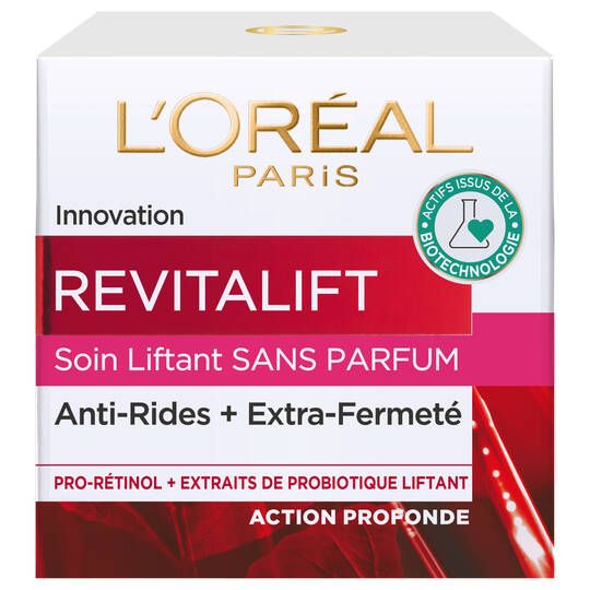 Revitalift Crème de Jour Anti-Rides Sans Parfum Soin jour liftant sans parfums 50 ml