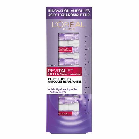 Revitalift Filler [+ Acide Hyaluronique] Ampoules repulpantes Hyaluro-cure Cure de 7 jours d&#39;ampoules repulpantes