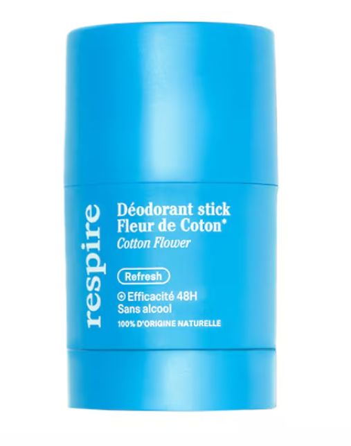 RESPIRE Déodorant Stick Fleur de Coton - Efficacité 48H