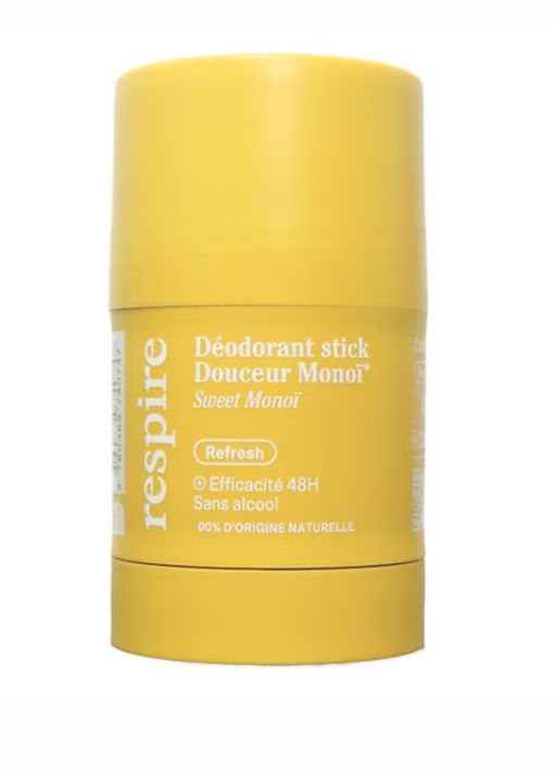 RESPIRE Déodorant Stick Douceur de Monoï - Efficacité 48H