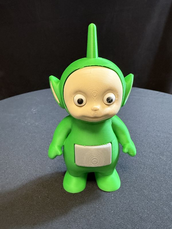 6.5&quot; 3D Printed Teletubbie Green