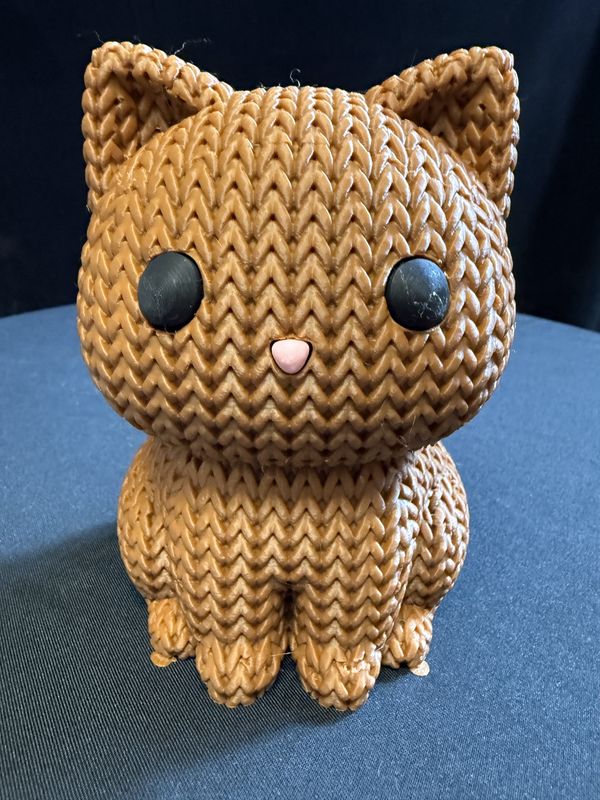6&quot; 3D Printed Cat Brown