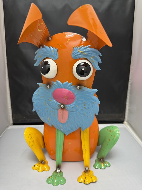 Diontae Colorful Dog Statue