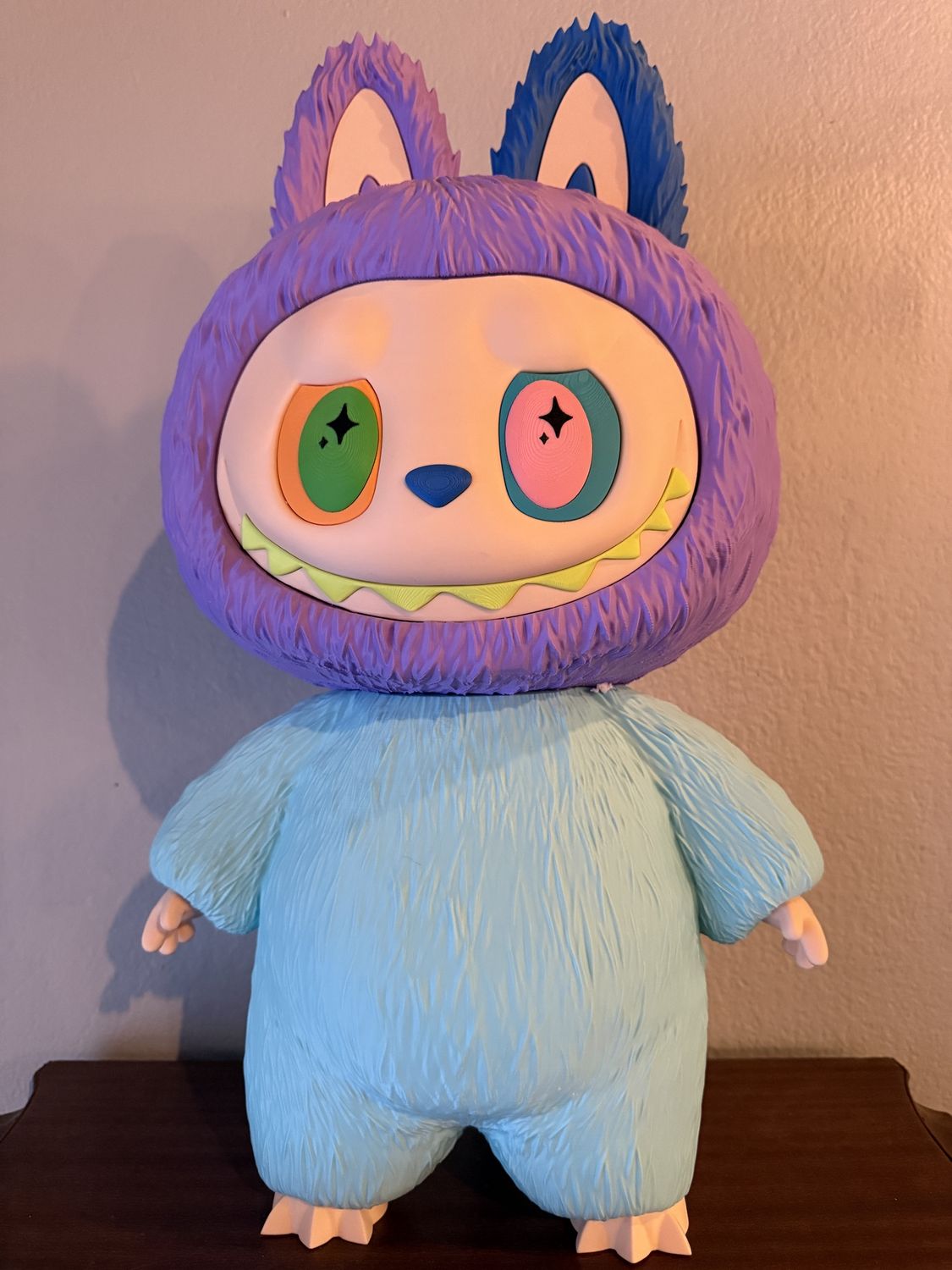 *Unofficial 25” 3D Printed Labubu Teal/Purple
