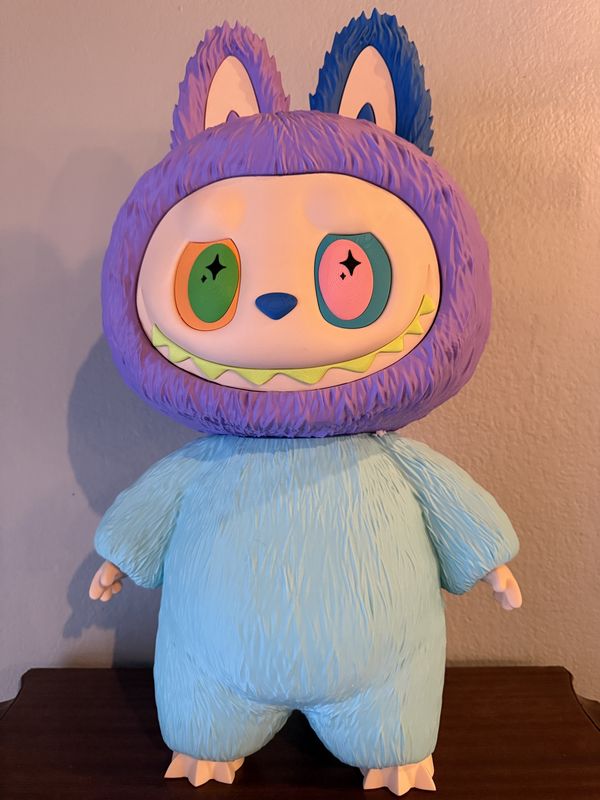 *Unofficial 25” 3D Printed Labubu Teal/Purple