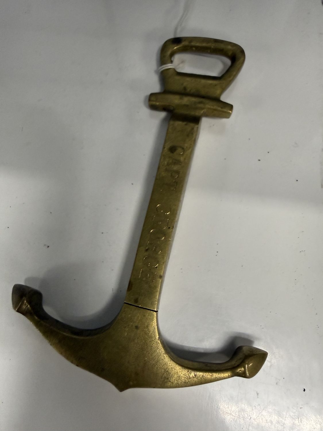 Brass Anchor Bottle Opener &amp; Corkscrew