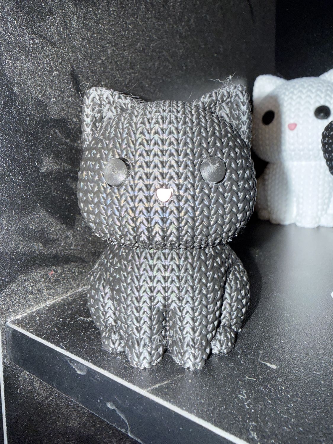 3.5&quot; 3D Printed Black cat