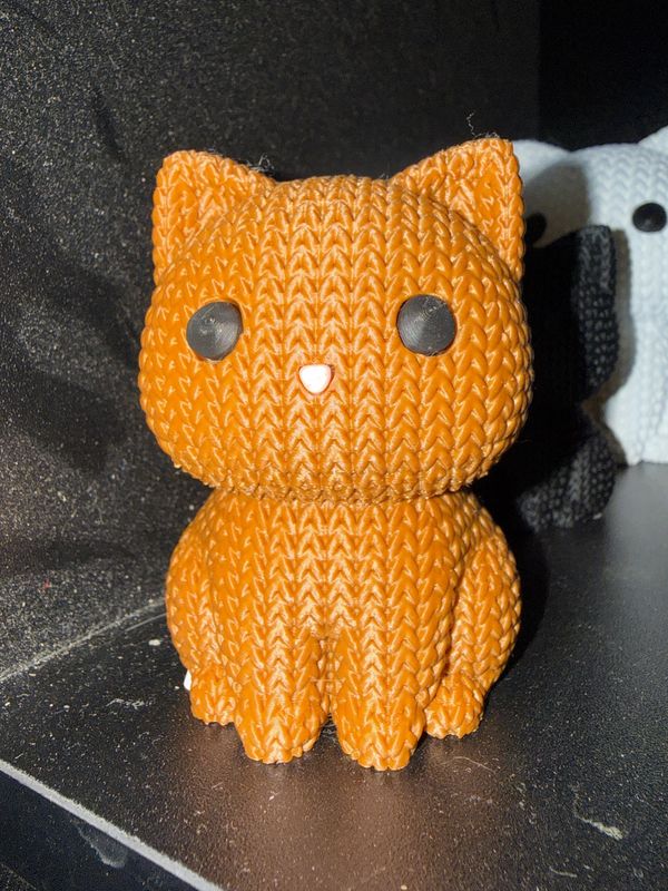 3.5&quot; 3D Printed Brown cat