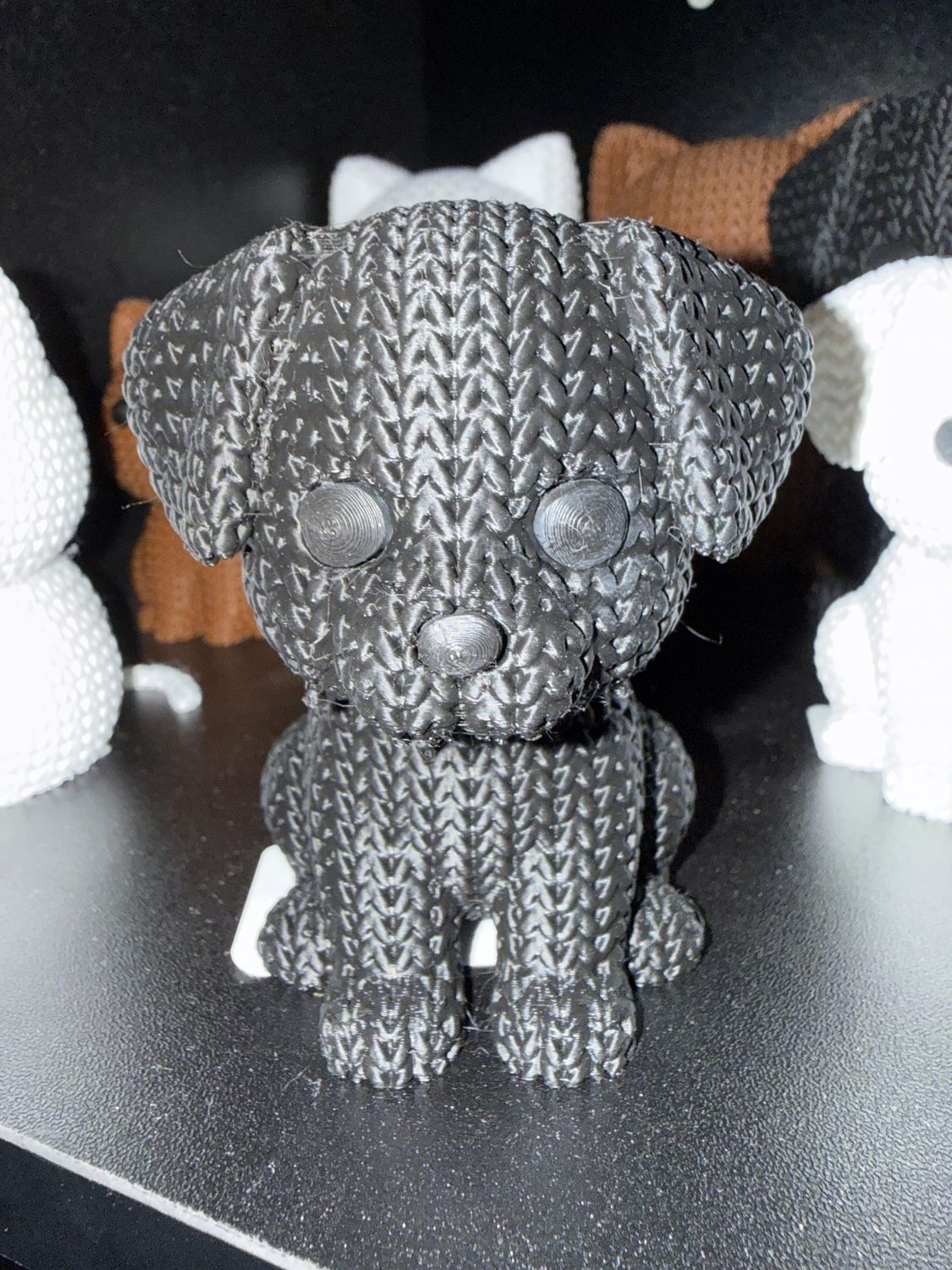 5” 3D Printed Black dog