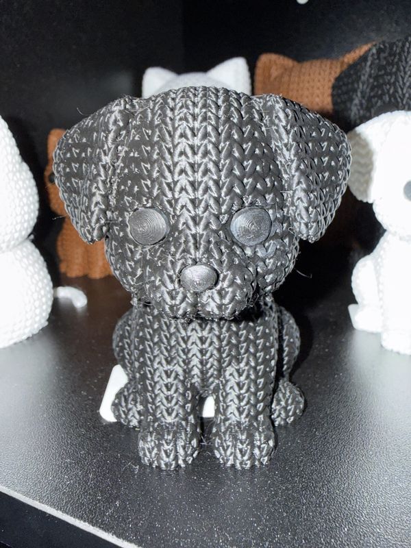 5” 3D Printed Black dog