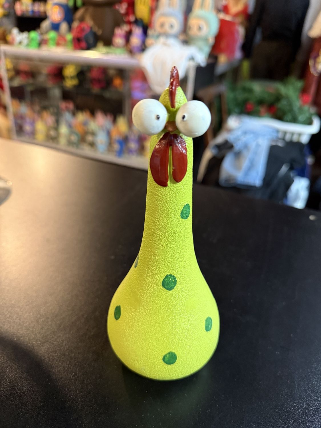 Pottery Chickens, COLOR: Green