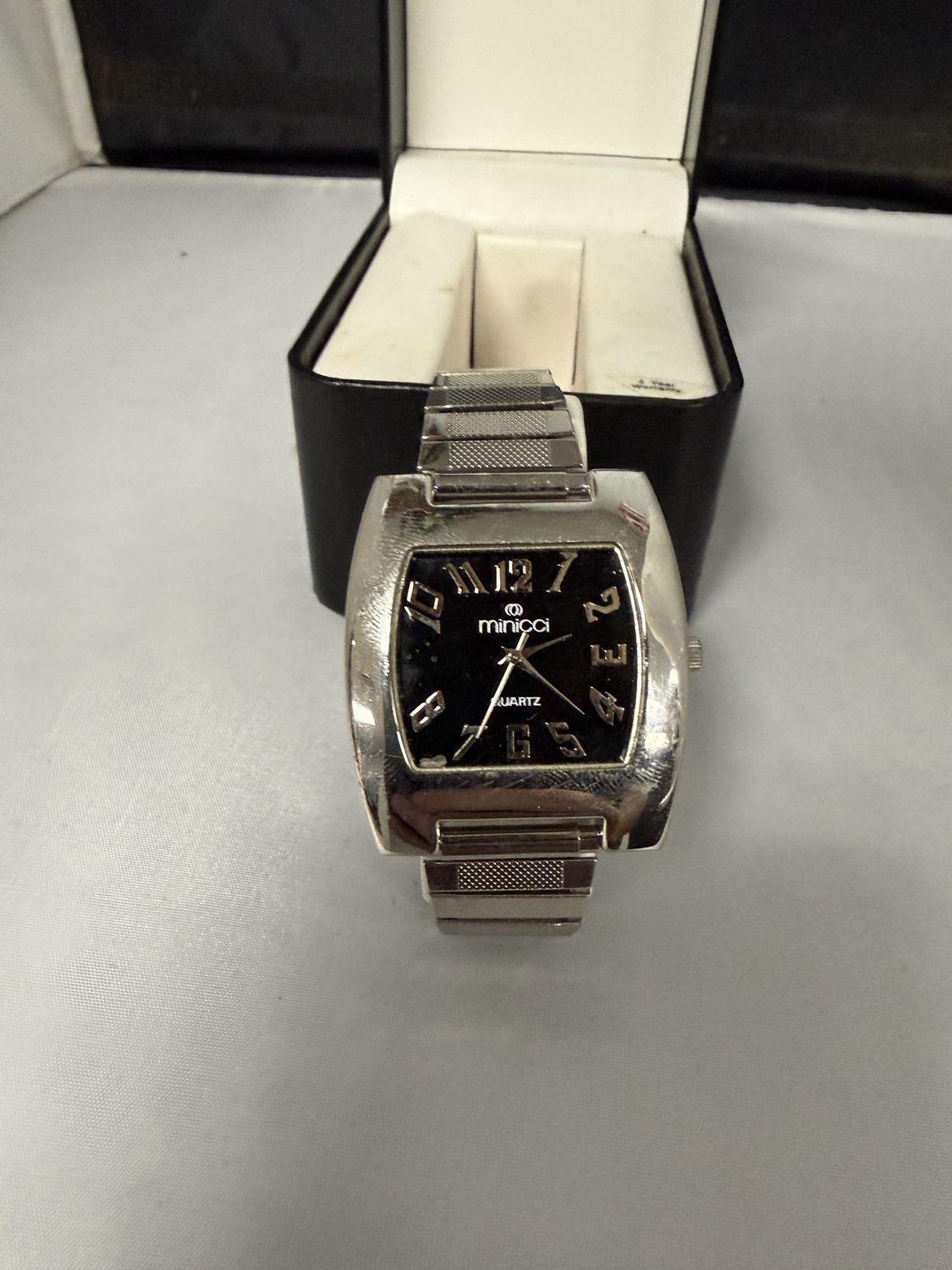Minicci Silver &amp; Black Watch
