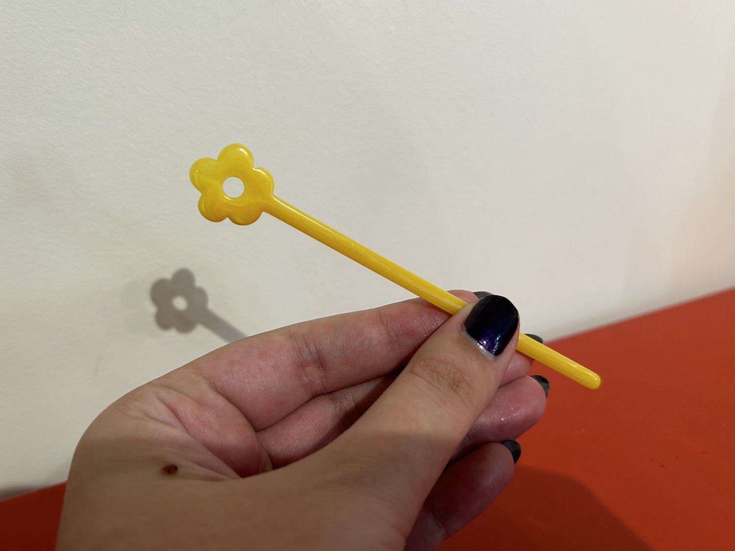 Edie Parker Flower Tamping Stick Yellow