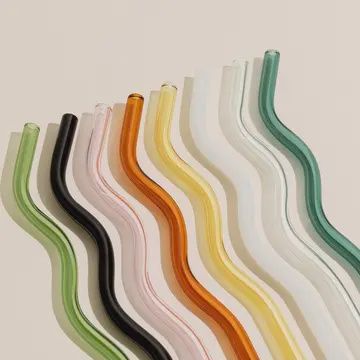 Wavy Glass Straw