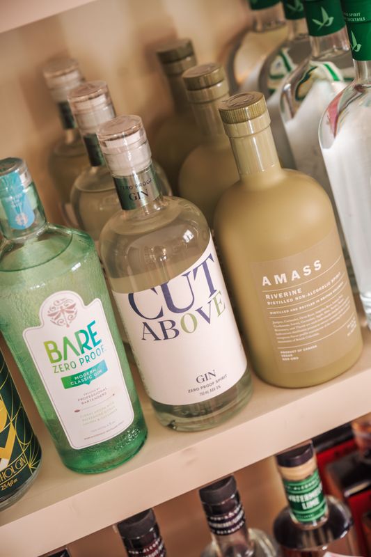 Bottles of NA Gin 