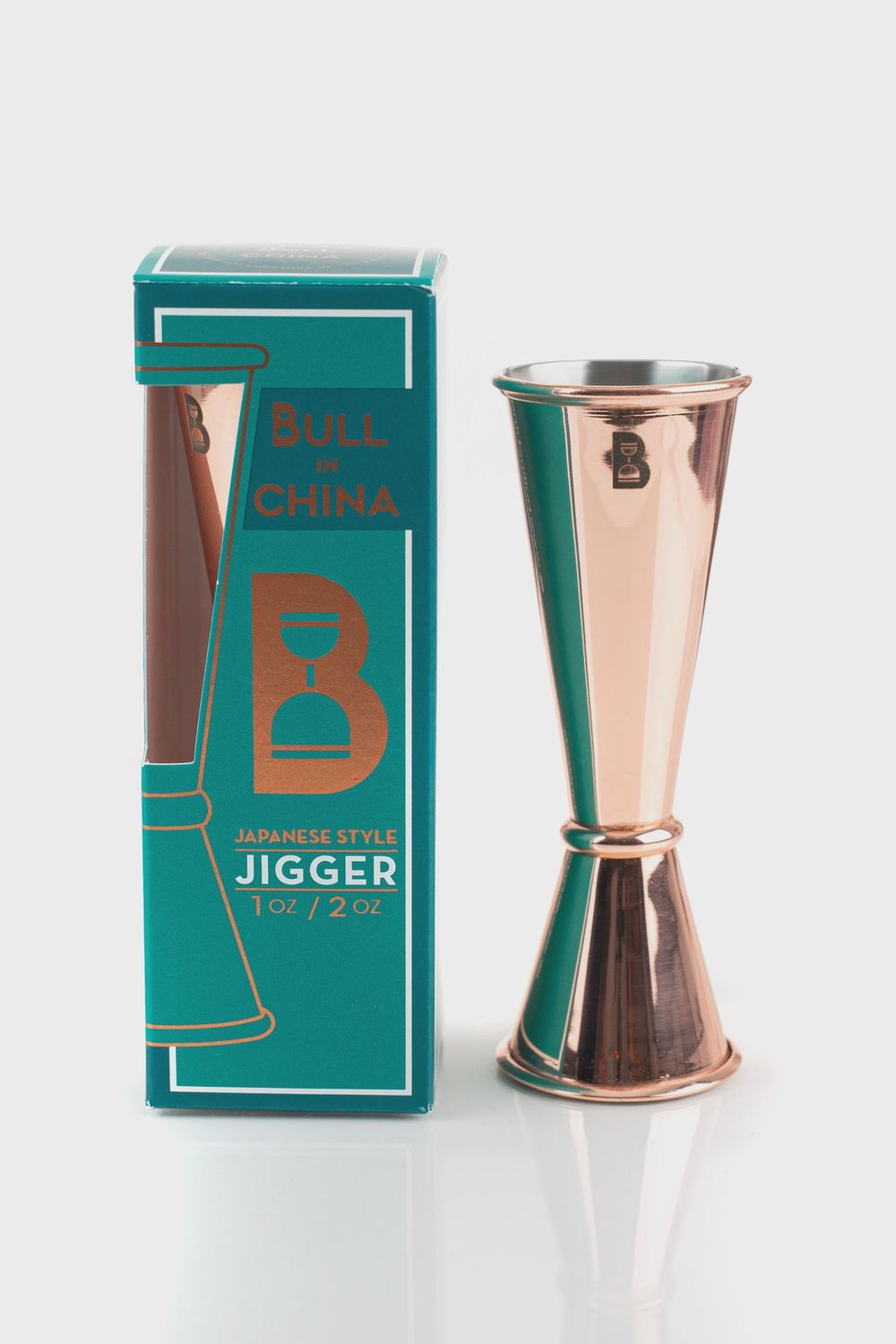 Bull In China Japanese Style Jigger Copper