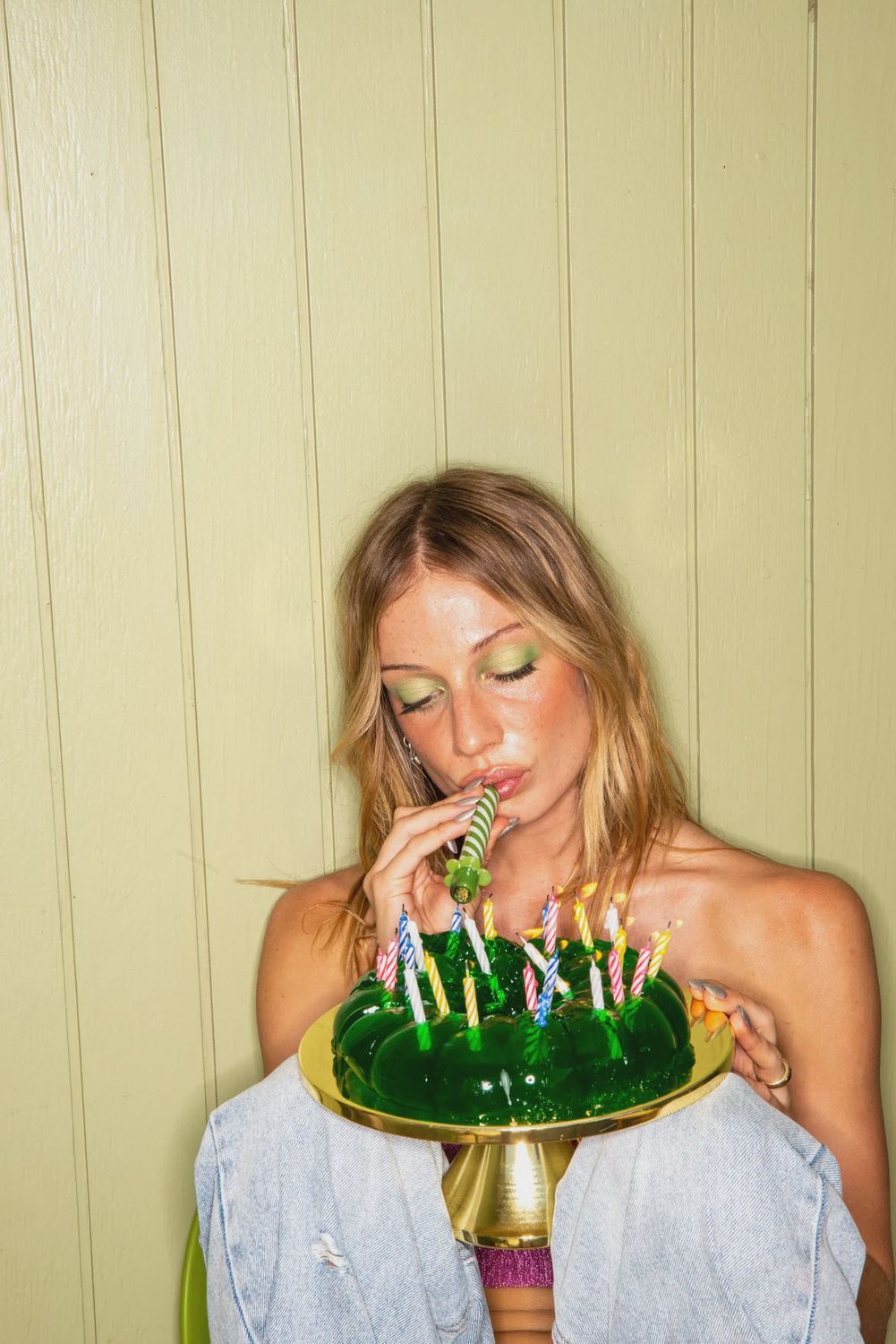 Edie Parker Candle One Hitter Grass Green