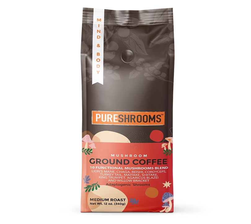 PureShrooms Perfect 10 Ground Coffee