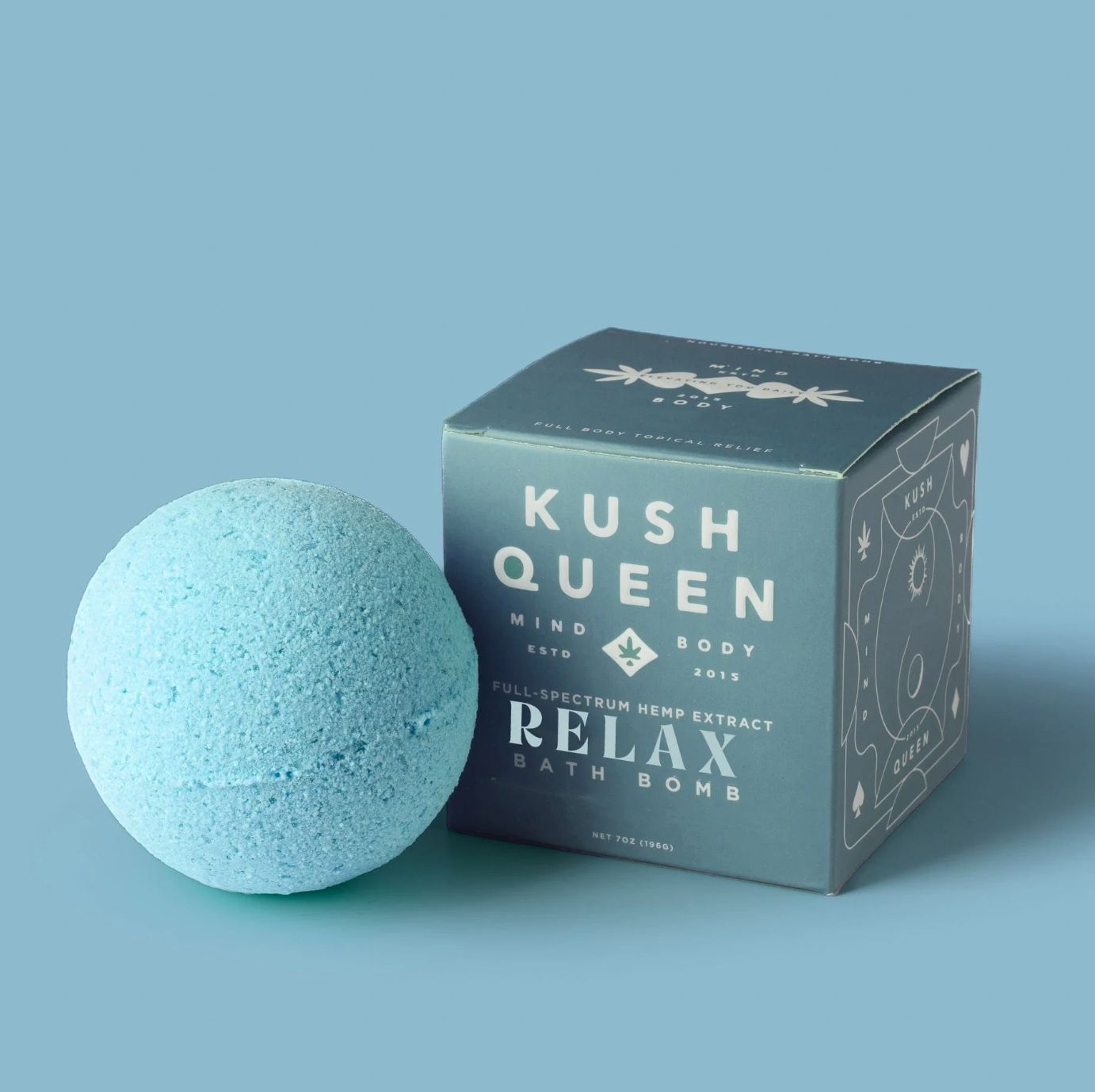 Kush Queen Relax 1:1 CBD &amp; Delta 9 THC Bath Bomb