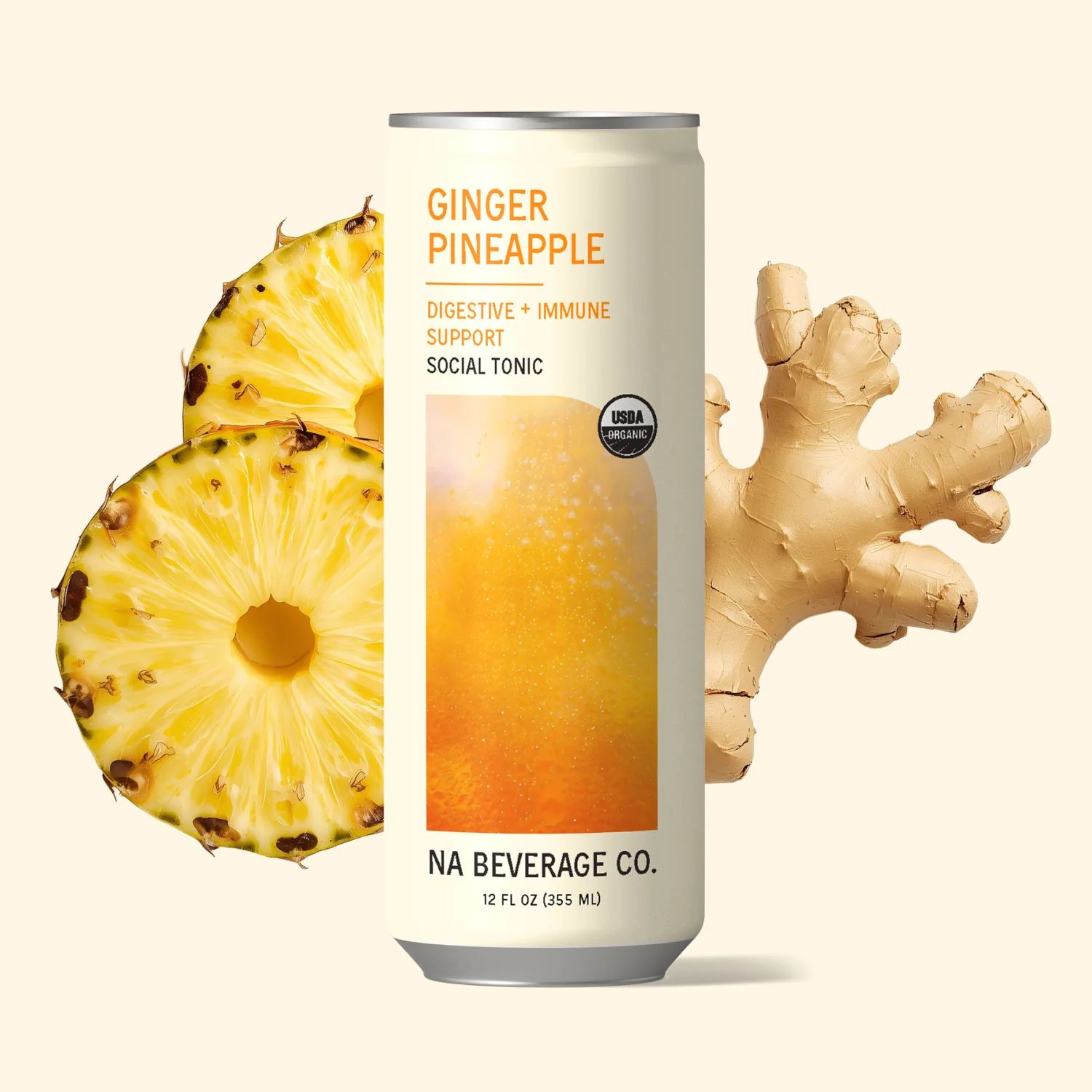 NA Bev Co Rooted Ginger Pineapple, Size: Single
