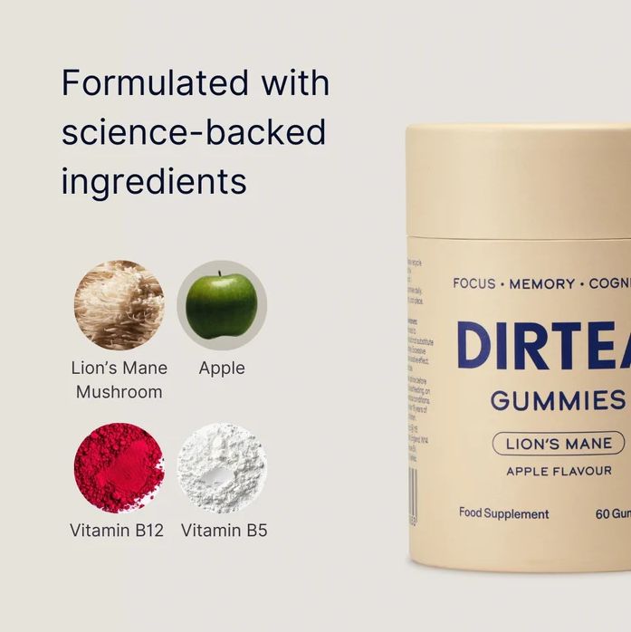 DIRTEA Lion's Mane Gummies (Beige)