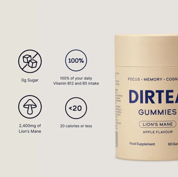 DIRTEA Lion's Mane Gummies (Beige)