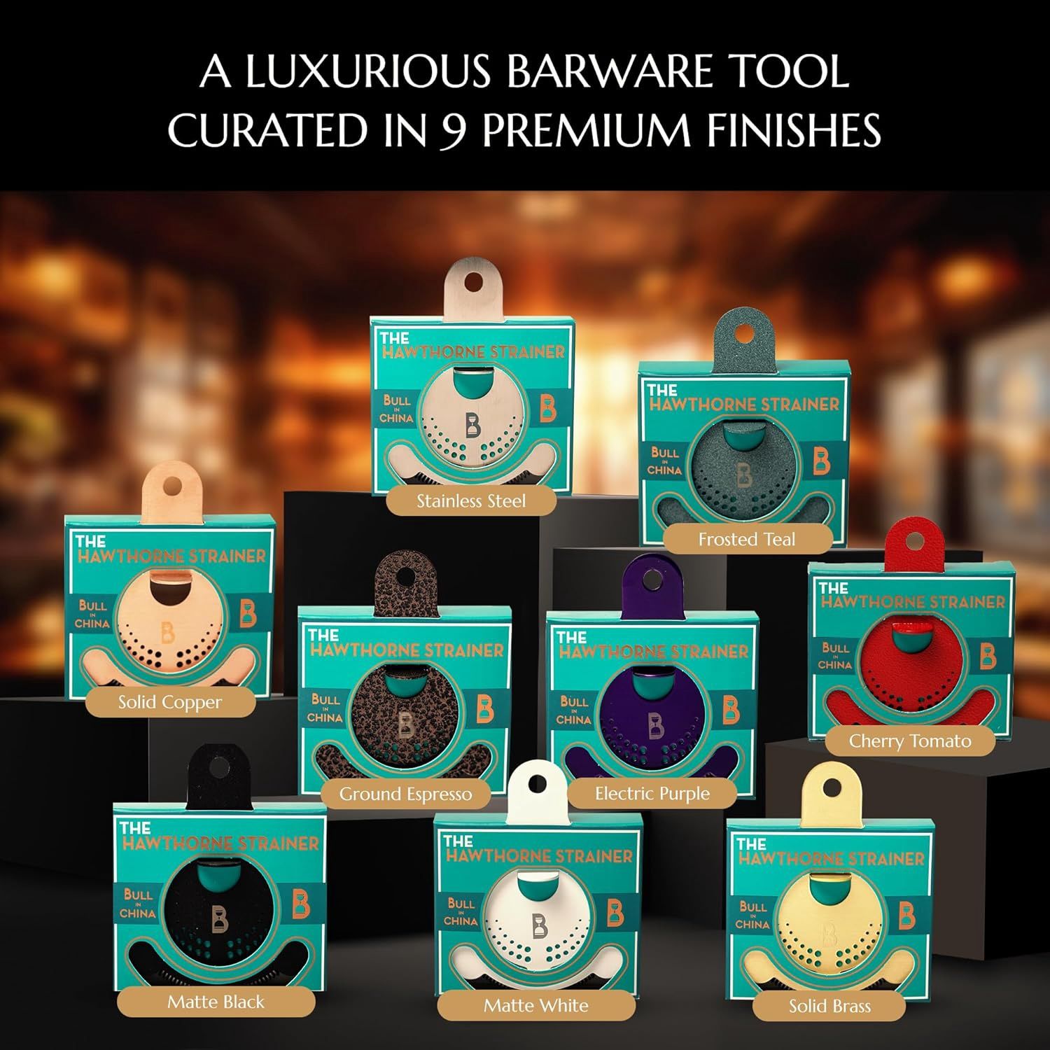 Bull in China Hawthrone Strainer Black