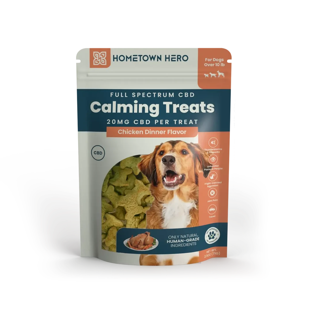 Hometown Hero CBD Dog Treats - Chicken Dinner