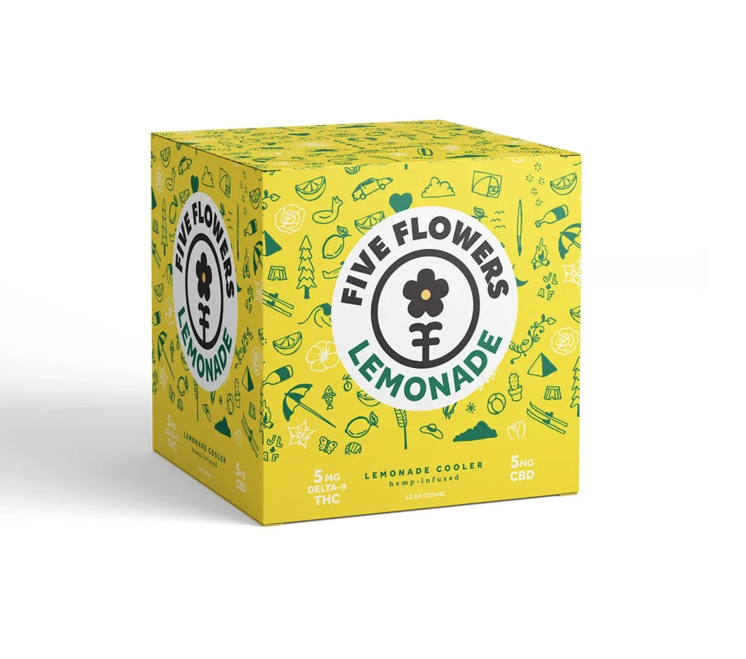 Five Flowers - Lemonade 5MG, Size: 4 pack