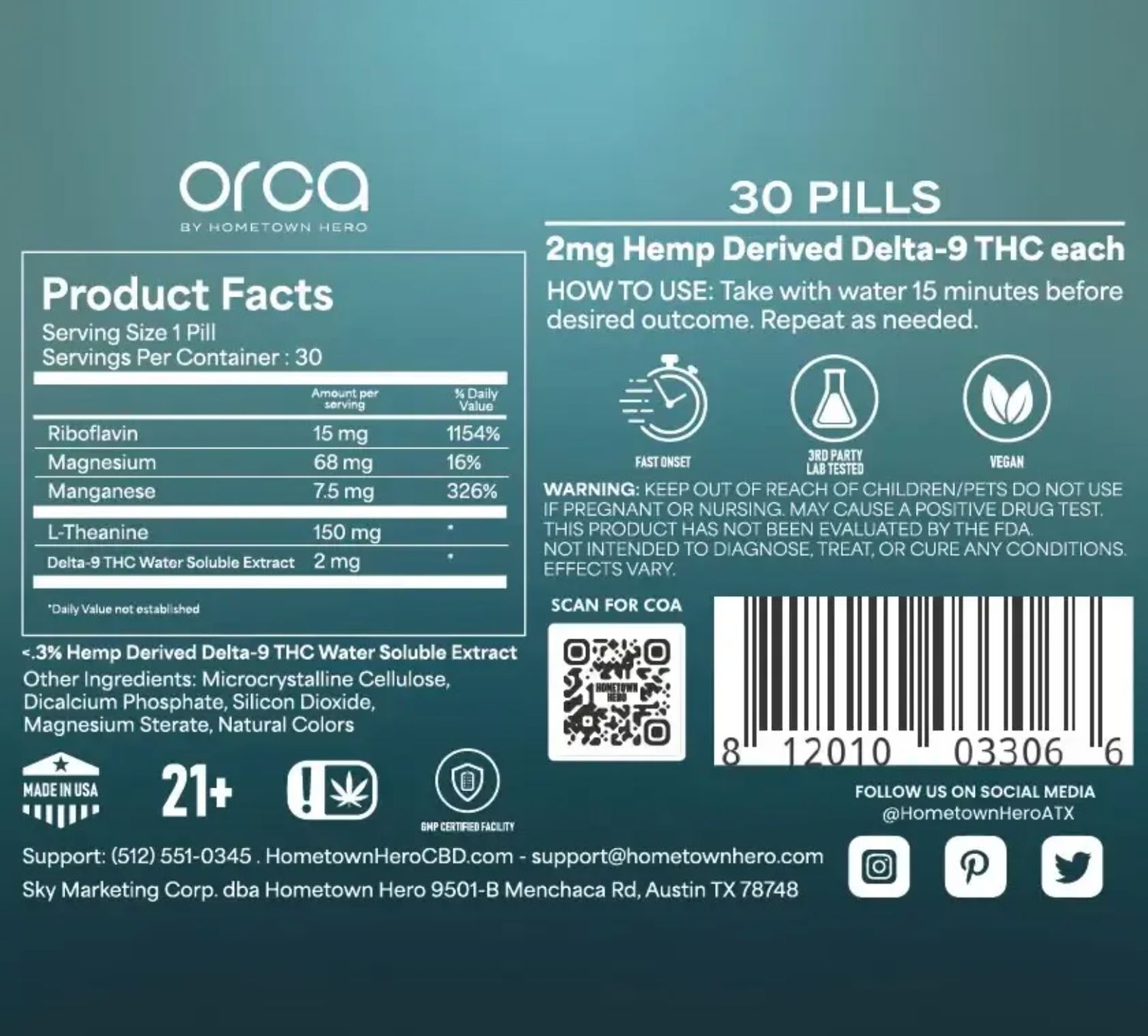 Orca Recovery Pills
