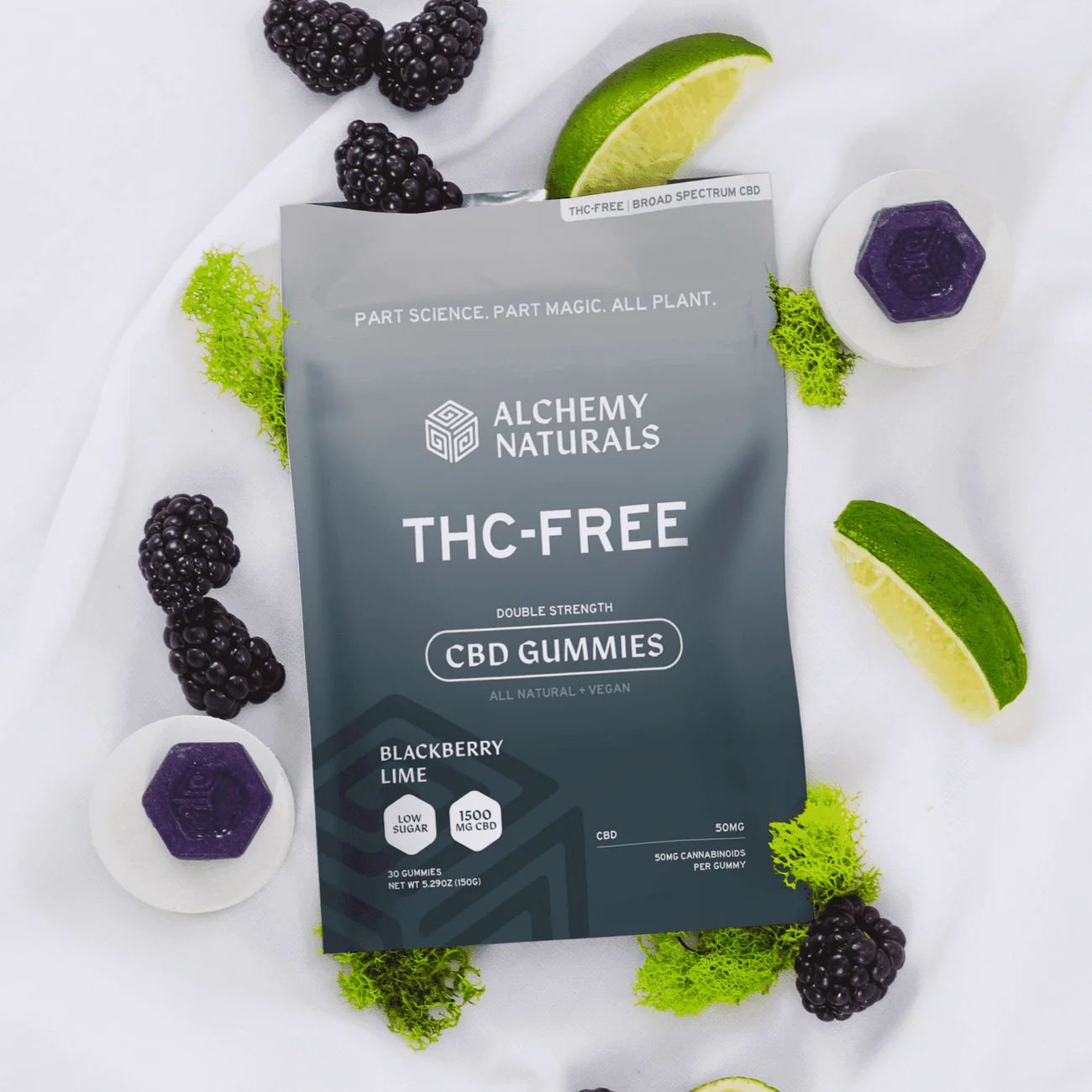 Alchemy Naturals THC Free CBD Gummies