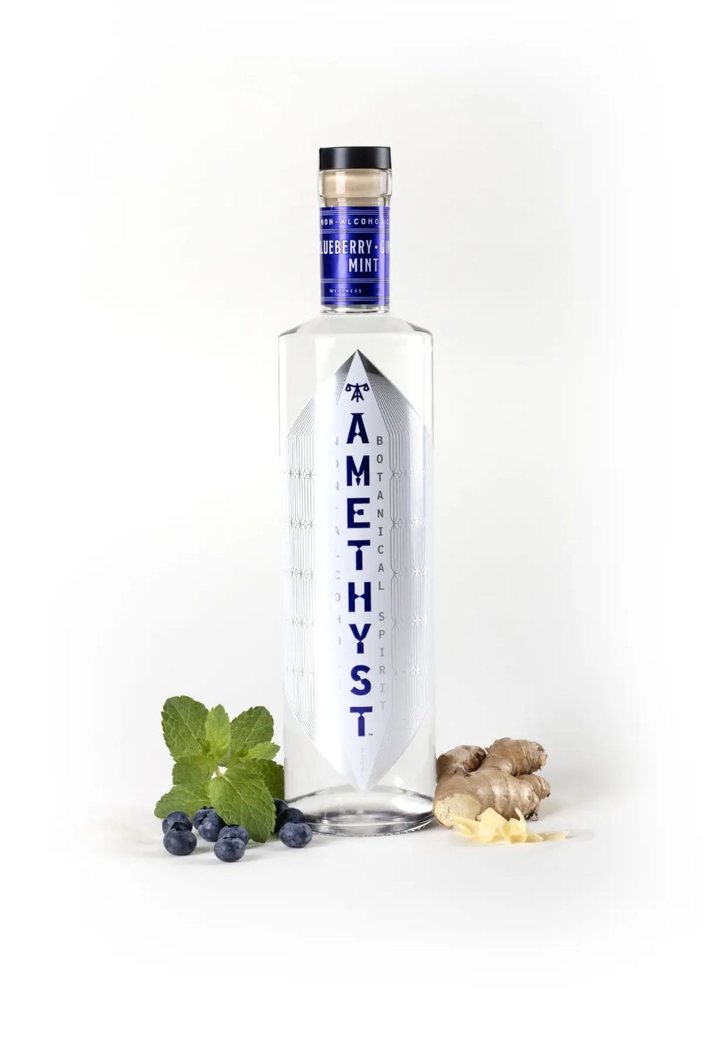 Amethyst Blueberry Ginger Mint, Size: 750mL