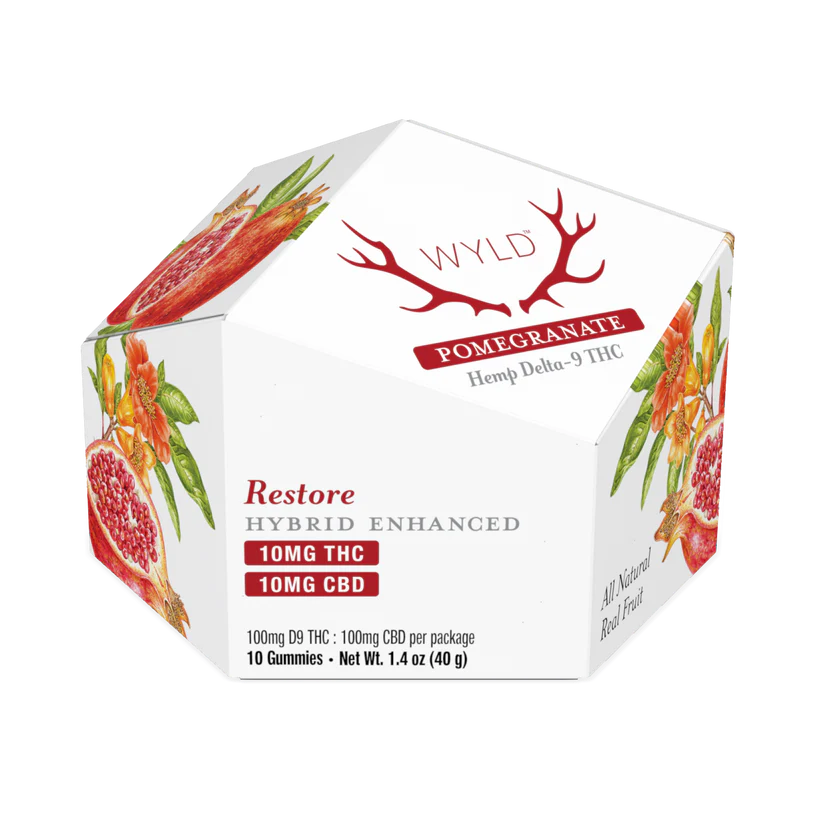 Wyld 10MG - Pomegranate Restore Gummies