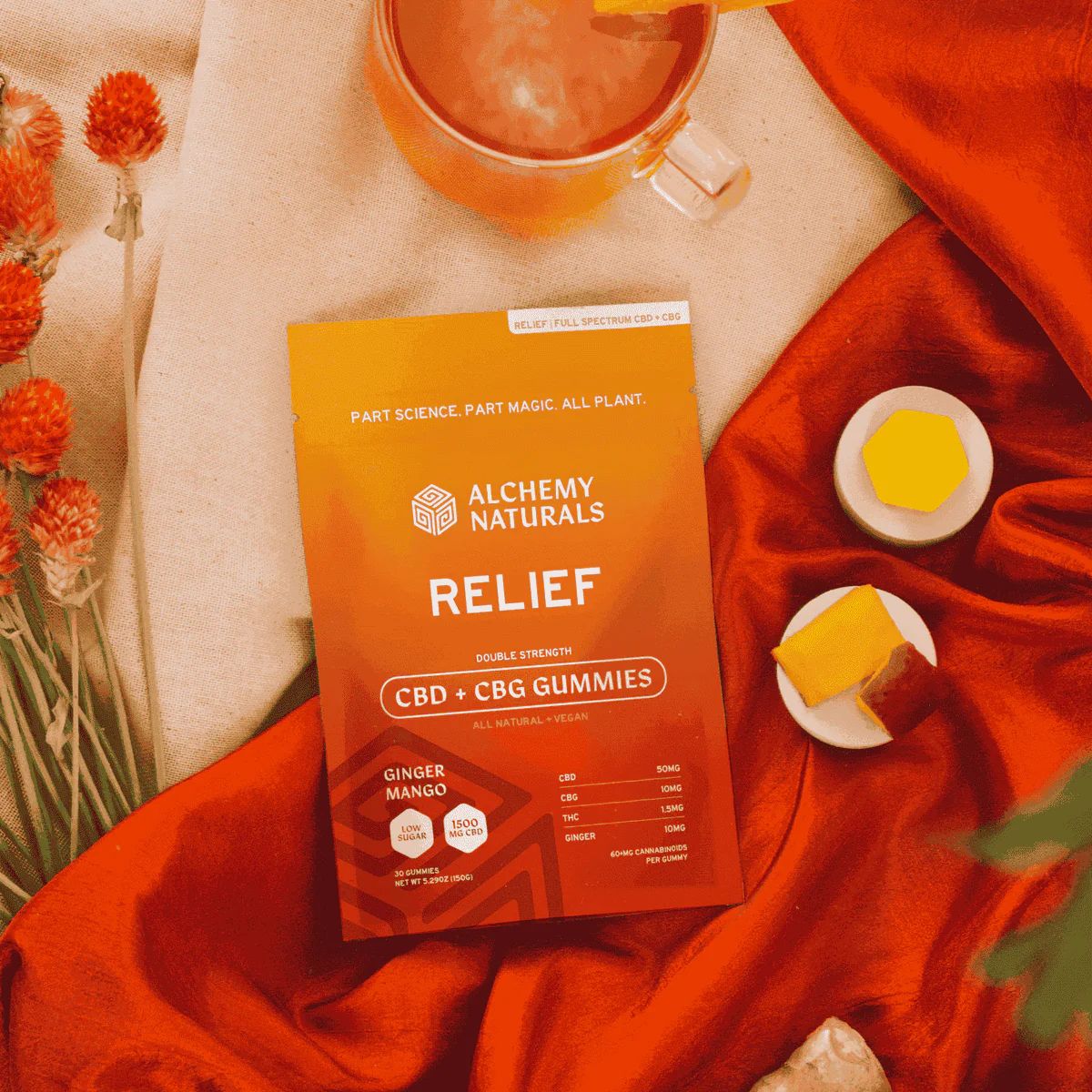 Alchemy Naturals CBD &amp; CBG Relief Gummies