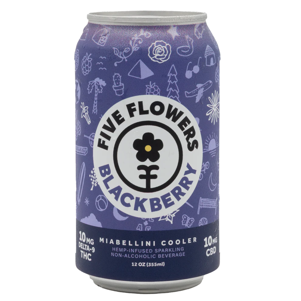 Five Flowers - Blackberry 10MG, 4 pack: 4 pack