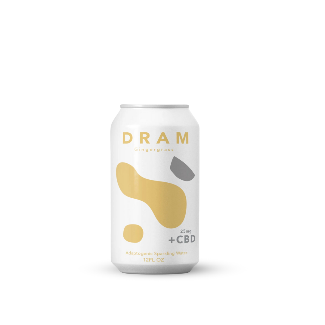 DRAM  Gingergrass Adaptogenic CBD Sparkling Water, Unit: 4pk