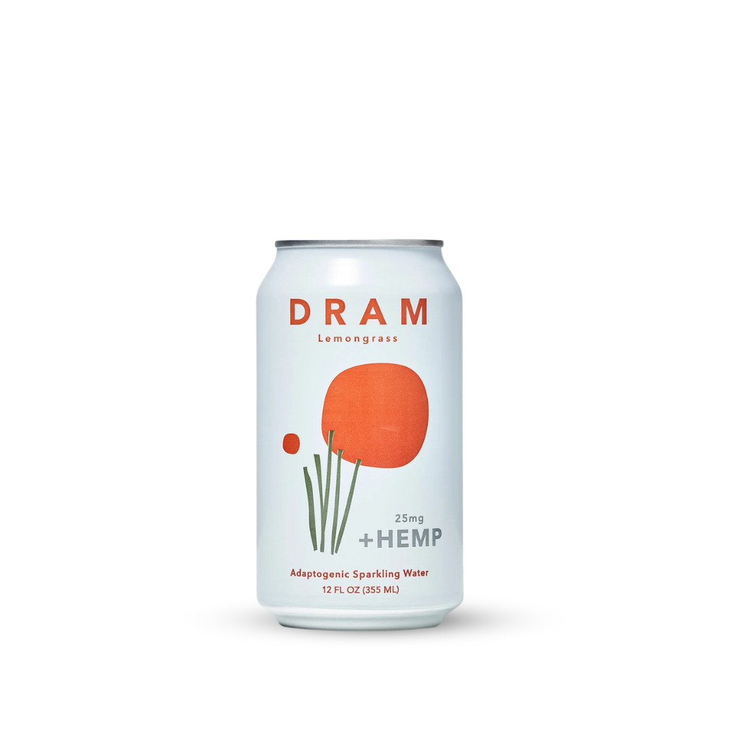 DRAM Lemongrass CBD Sparkling Water, Unit: 4pk