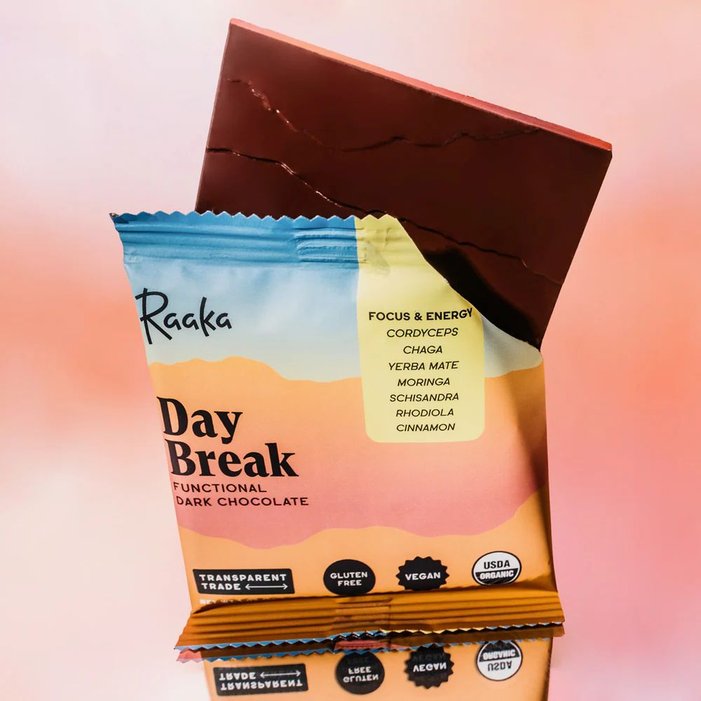 Raaka Day Break Functional Chocolate Bar