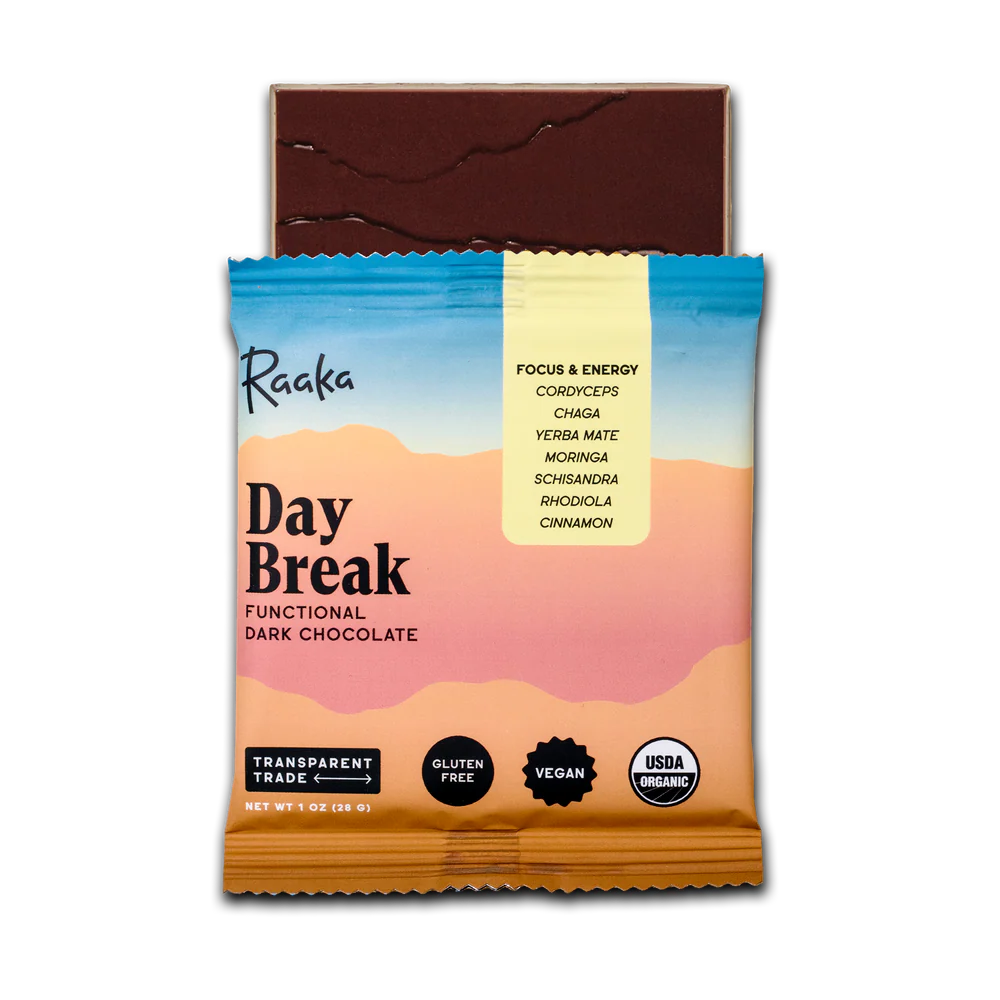 Raaka Day Break Functional Chocolate Bar