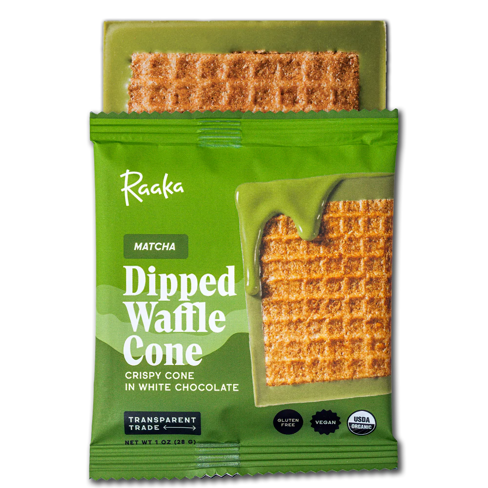 Raaka Matcha Dipped Waffle Cone