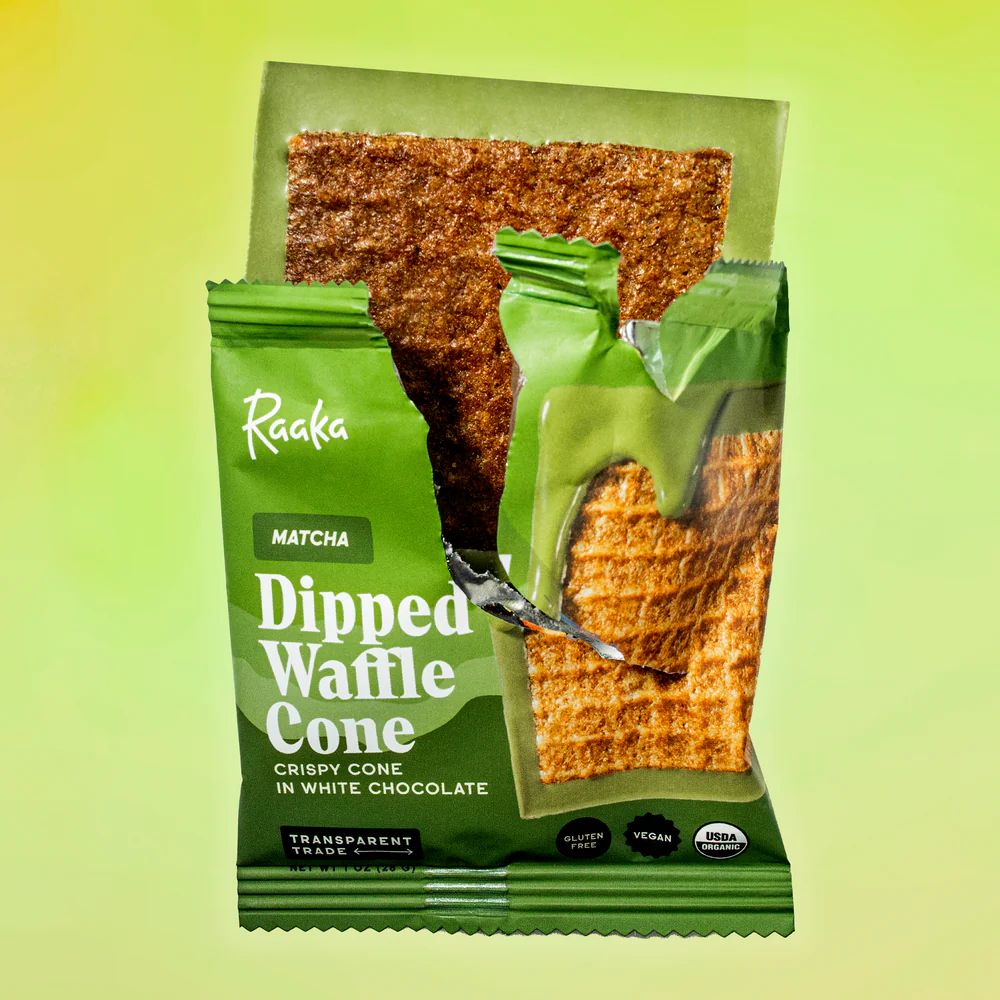 Raaka Matcha Dipped Waffle Cone