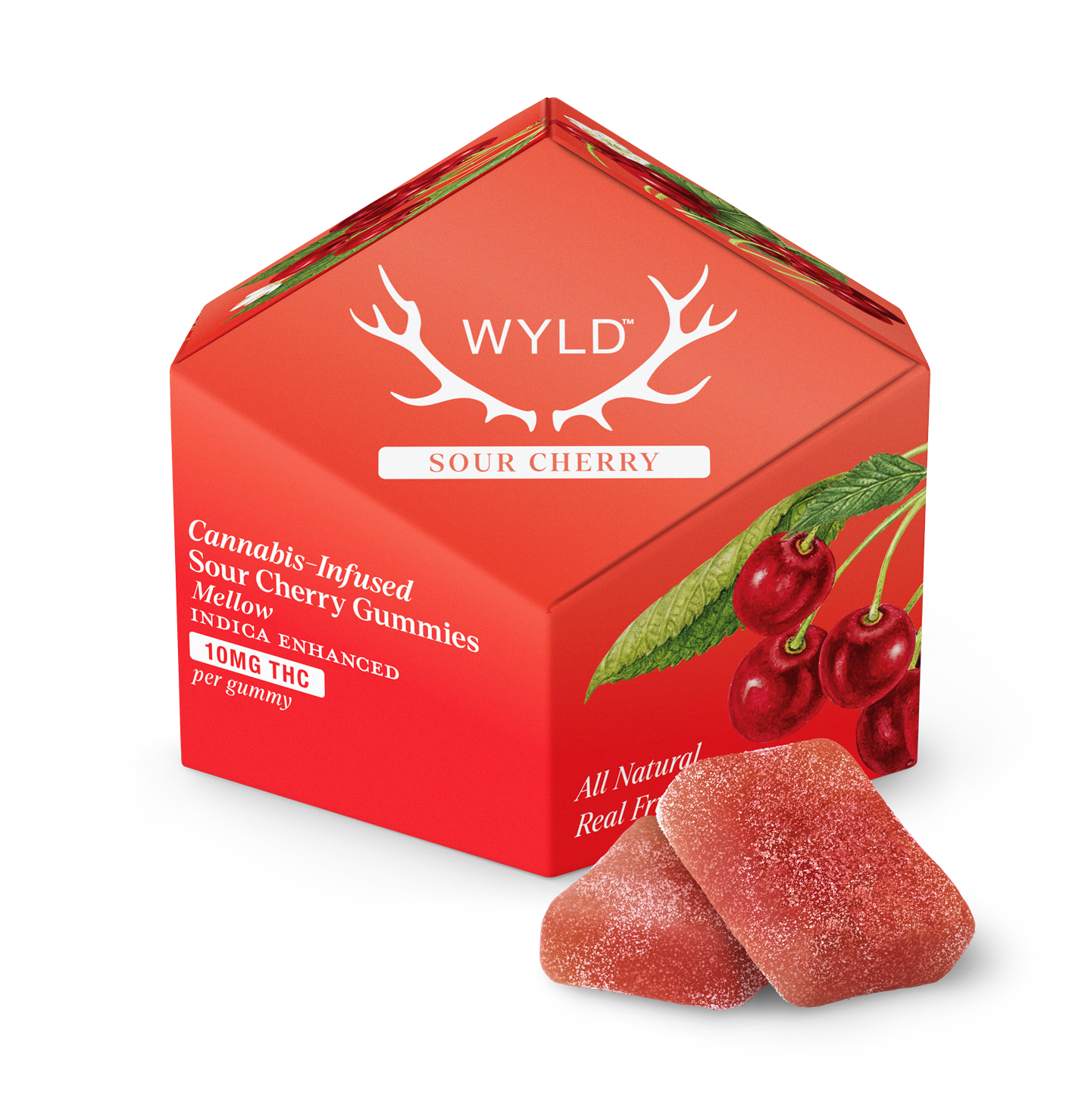 Wyld 10MG - Sour Cherry Mellow Gummies